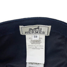 Load image into Gallery viewer, HERMES Cap &quot;Riley Duo&quot; Size 58 Marine/KhakiH242081N Corduroy
