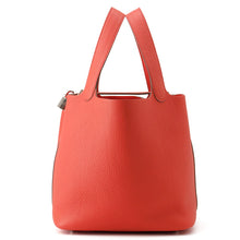 将图像加载到图库查看器中，HERMES Picotin Lock Rouge Coeur Taurillon Clemence Size MM
