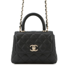 将图像加载到图库查看器中，CHANEL Matelasse Coco Handle 2WAYHandbag BlackAP4244 Caviar Leather Size Mini mini
