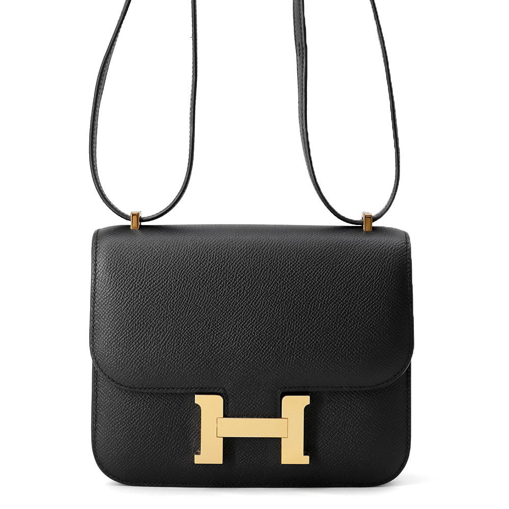 HERMES Constance 3 Black Epsom Size Mini