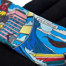 将图像加载到图库查看器中，HERMES TwillyWow Blue Azur/Jaune/Multicolor Silk100%
