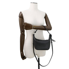 将图像加载到图库查看器中，LOEWE Hammock Hobo Bag 2WAY Shoulder BlackA538G13X01 Leather Size Mini

