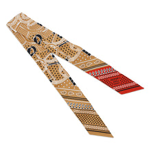 将图像加载到图库查看器中，HERMES Twilly Apron Doll Rouge/Beige Doll/BlancH062978S Silk100%
