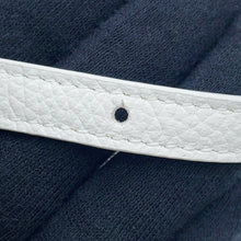 将图像加载到图库查看器中，BALENCIAGA Mobile Phone Strap Pouch Bag White718495 Leather
