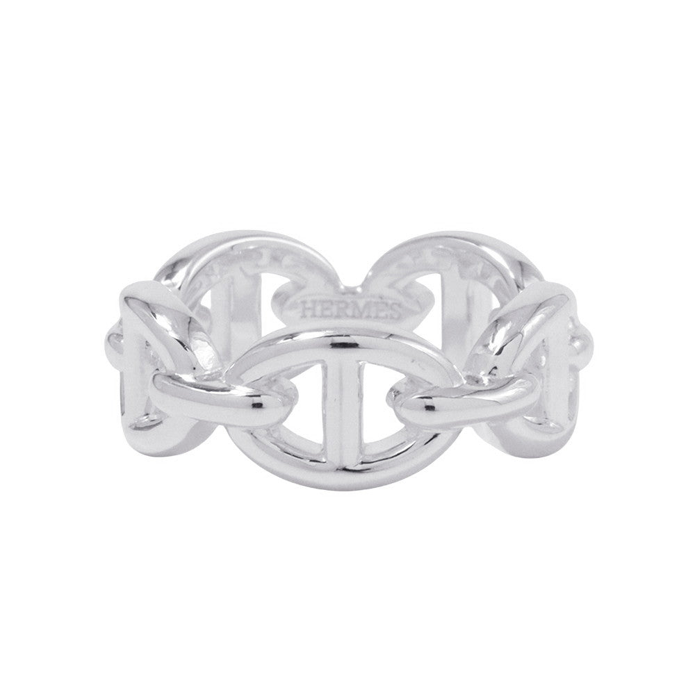 HERMES Chaine d'Ancre Anchene Ring Size PM/49/#9 SV925