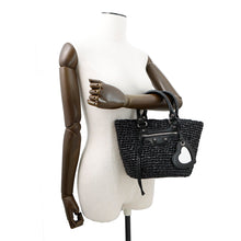 将图像加载到图库查看器中，BALENCIAGA LE CAGOLE PANIER Tote Black786187 Nylon Leather Size Small
