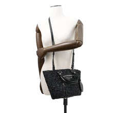 将图像加载到图库查看器中，BALENCIAGA LE CAGOLE PANIER Tote Black786187 Nylon Leather Size Small
