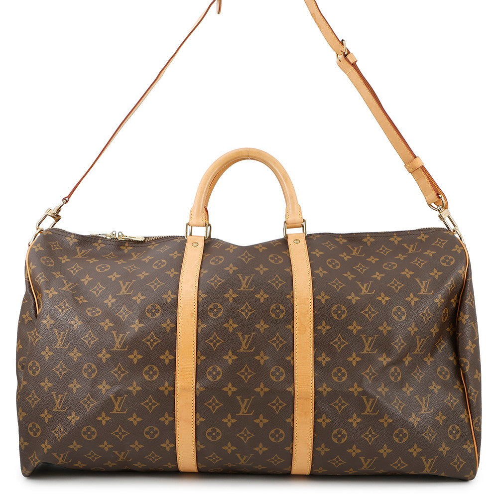 LOUIS VUITTON Keepall Bandouliere BrownM41412 Monogram Size 60