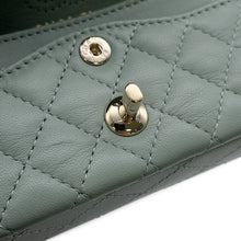 Load image into Gallery viewer, CHANEL Matelasse Mini Bag Charm GreenAP4760 Lambskin Faux Pearl Rhinestone Size Mini
