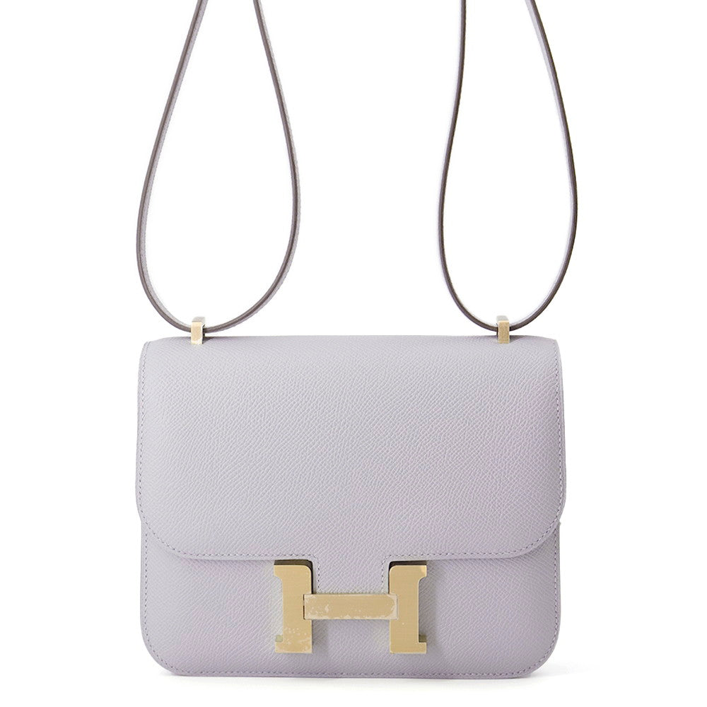 HERMES Constance3 Miroir Green Pantan Epsom Size Mini