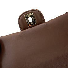 Load image into Gallery viewer, CHANEL Matelasse Top Handle Chain Shoulder Bag BrownAS2431 Tweed
