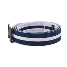 将图像加载到图库查看器中，HERMES Constance belt buckle and Team knit belt Size S/1.5&quot; Blue Indigo/Parme NylonKnit
