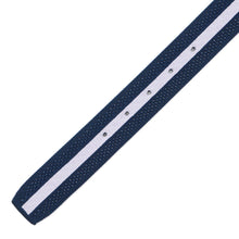 将图像加载到图库查看器中，HERMES Constance belt buckle and Team knit belt Size S/1.5&quot; Blue Indigo/Parme NylonKnit
