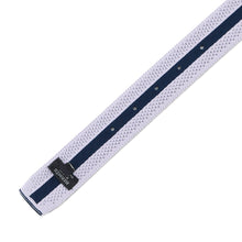 将图像加载到图库查看器中，HERMES Constance belt buckle and Team knit belt Size S/1.5&quot; Blue Indigo/Parme NylonKnit
