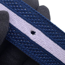 将图像加载到图库查看器中，HERMES Constance belt buckle and Team knit belt Size S/1.5&quot; Blue Indigo/Parme NylonKnit
