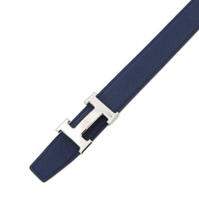 将图像加载到图库查看器中，HERMES Constance belt buckle and leather belt Size 85 Blue Saphir/Blue France Epsom
