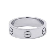 将图像加载到图库查看器中，CARTIER Love Ring Classic Model Size 54/#14B4084700 18K White Gold
