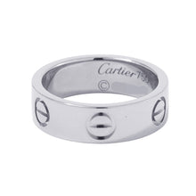 将图像加载到图库查看器中，CARTIER Love Ring Classic Model Size 49/#9B4084700 18K White Gold

