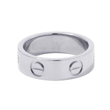 将图像加载到图库查看器中，CARTIER Love Ring Classic Model Size 49/#9B4084700 18K White Gold
