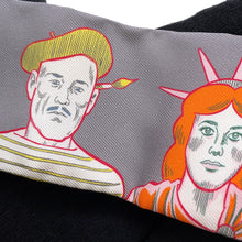 将图像加载到图库查看器中，HERMES Twilly Dress Code Grease/Jaune/Orange Silk100%
