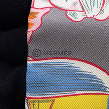 将图像加载到图库查看器中，HERMES Twilly Dress Code Grease/Jaune/Orange Silk100%
