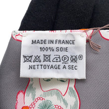 将图像加载到图库查看器中，HERMES Twilly Dress Code Grease/Jaune/Orange Silk100%
