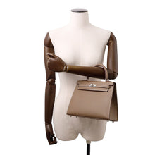 Load image into Gallery viewer, HERMES Kelly Sellier Etoupe Epsom Size 25
