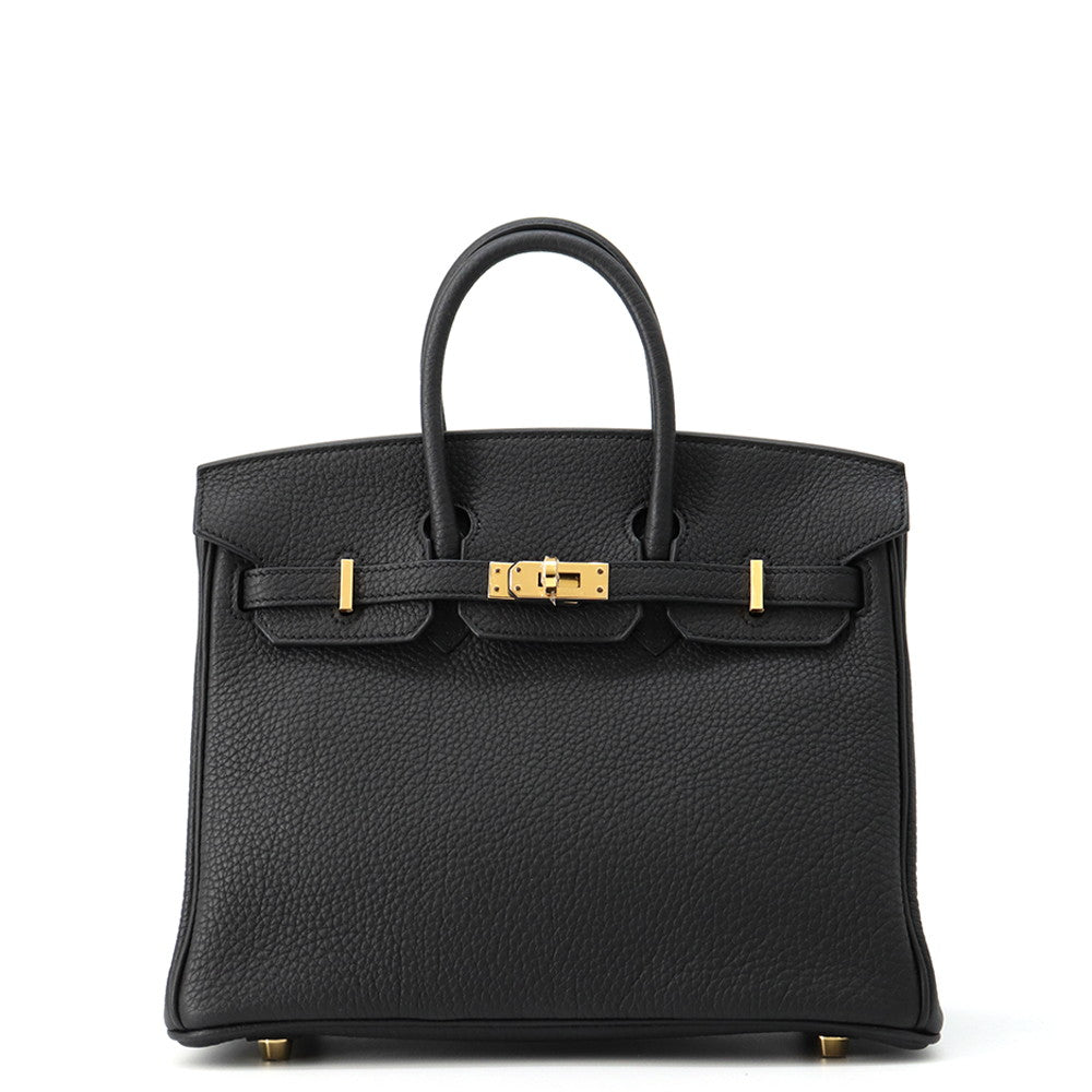 HERMES Birkin Black Togo Leather Size 25