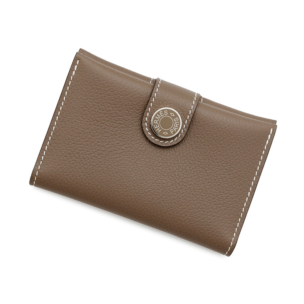 HERMES RMS Card Case Etoupe Evercolor
