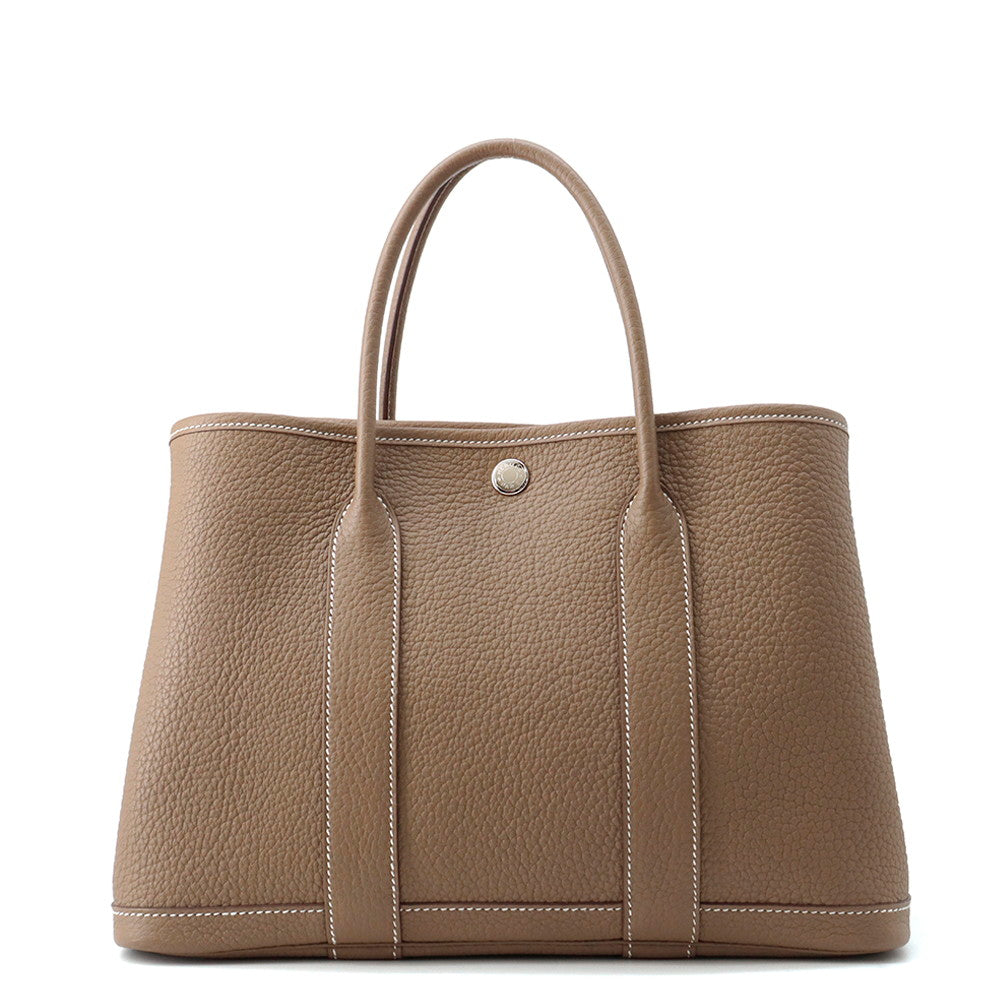 HERMES Garden Party Etoupe Negonda Leather Size TPM