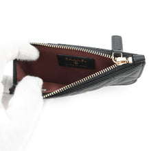 Load image into Gallery viewer, CHANEL Matelasse Classic Zip Card Case BlackAP2570 Caviar Leather
