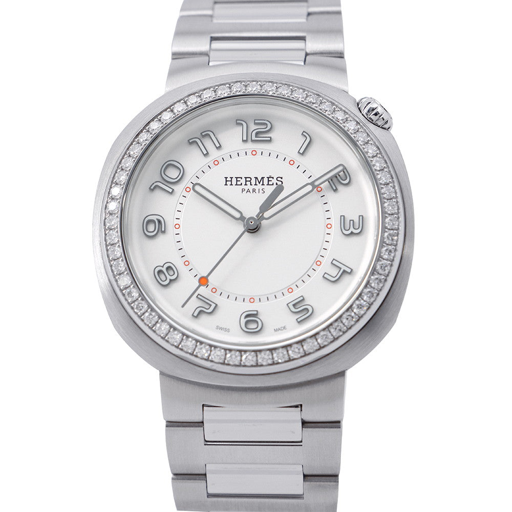 HERMES Cut GM W36mm Stainless Steel White DialSD1.530