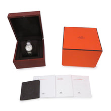 将图像加载到图库查看器中，HERMES Cut GM W36mm Stainless Steel White DialSD1.530
