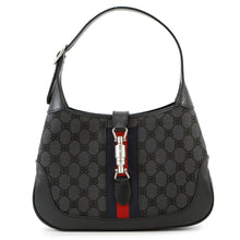 将图像加载到图库查看器中，BALENCIAGA The Hacker Project Jackie1961 Black680118 Canvas Leather Size Small
