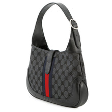 将图像加载到图库查看器中，BALENCIAGA The Hacker Project Jackie1961 Black680118 Canvas Leather Size Small
