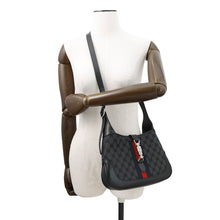 将图像加载到图库查看器中，BALENCIAGA The Hacker Project Jackie1961 Black680118 Canvas Leather Size Small
