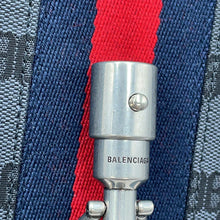 将图像加载到图库查看器中，BALENCIAGA The Hacker Project Jackie1961 Black680118 Canvas Leather Size Small
