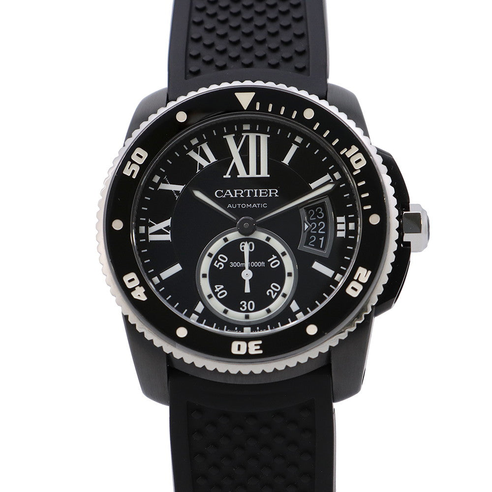 CARTIER Cartier Diver's Carbon Calibre W42mm Stainless Steel Rubber Black DialWCSA0006