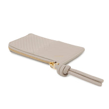 将图像加载到图库查看器中，LOEWE Knot Coin Card Holder Light oats11182250 shiny napa calf
