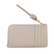 将图像加载到图库查看器中，LOEWE Knot Coin Card Holder Light oats11182250 shiny napa calf
