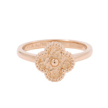 Load image into Gallery viewer, Van Cleef &amp; Arpels Sweet Alhambra Ring Size 48/#8VCARO8DE00 18K Pink Gold

