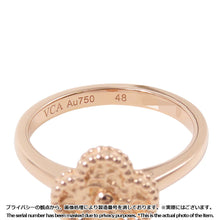 将图像加载到图库查看器中，Van Cleef &amp; Arpels Sweet Alhambra Ring Size 48/#8VCARO8DE00 18K Pink Gold
