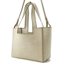 将图像加载到图库查看器中，LOEWE font tote EcruALF1B61X11 Jacquard Size Medium
