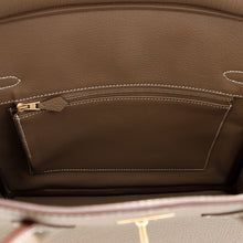 将图像加载到图库查看器中，HERMES Birkin Etoupe Togo Leather Size 30
