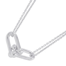 Load image into Gallery viewer, TIFFANY&amp;Co. Hardware Double Link Necklace Size Large SV925
