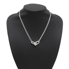 Load image into Gallery viewer, TIFFANY&amp;Co. Hardware Double Link Necklace Size Large SV925
