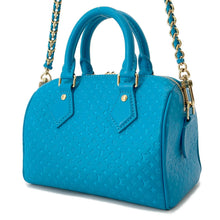 Load image into Gallery viewer, LOUIS VUITTON Nanogram Speedy Bandouliere BlueM22596 Monogram Calf Leather Size 20
