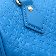 Load image into Gallery viewer, LOUIS VUITTON Nanogram Speedy Bandouliere BlueM22596 Monogram Calf Leather Size 20
