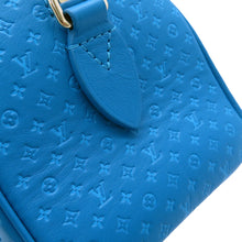 Load image into Gallery viewer, LOUIS VUITTON Nanogram Speedy Bandouliere BlueM22596 Monogram Calf Leather Size 20
