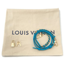 Load image into Gallery viewer, LOUIS VUITTON Nanogram Speedy Bandouliere BlueM22596 Monogram Calf Leather Size 20
